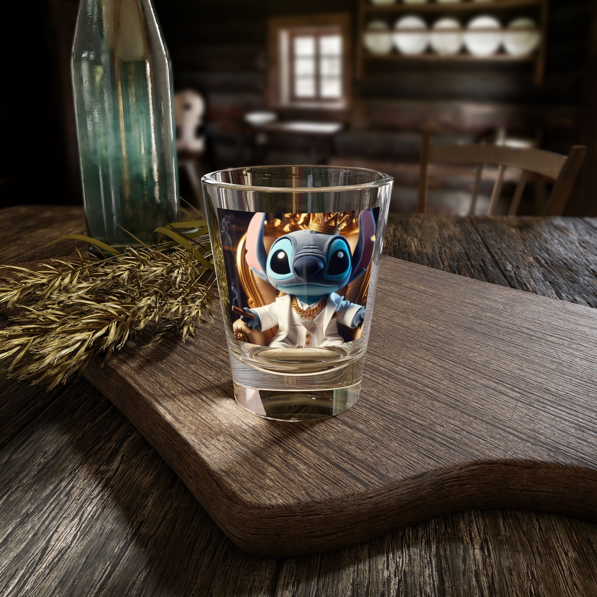 Grown Stitch whiskey glass